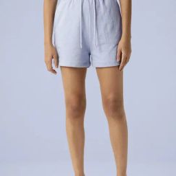 RAREISM Blue Cotton Blend Solid Shorts-image-32