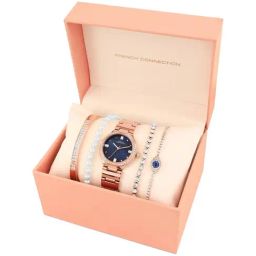 French Connection FCB6URGM Analog Watch for Women with 4 Bracelets-44