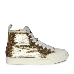 Whitesta Women's Gold Sneakers-picture-23