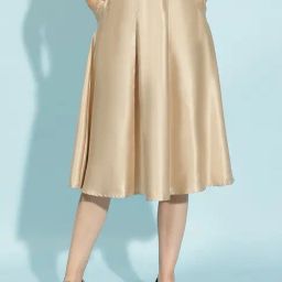 Oxolloxo Beige Solid Skirt-picture-26