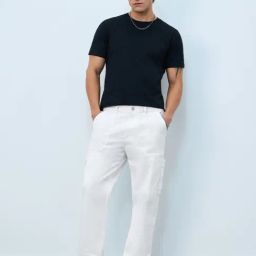 The Souled Store White Straight Fit Solid Jeans-image-20
