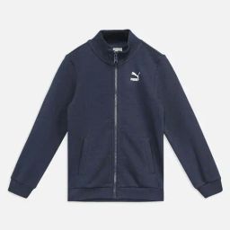 Puma Unisex Club Navy Cotton Solid Full Sleeves Winter Jacket-image-7