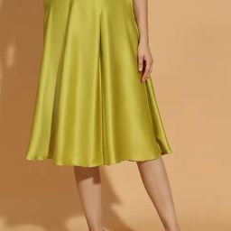 Oxolloxo Green Solid Skirt-image-70