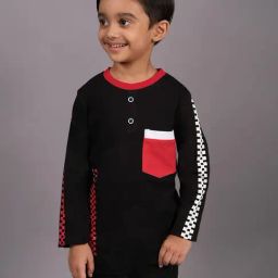 3PIN Boys Black Cotton Regular Fit T-Shirt-picture-25