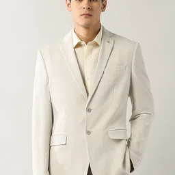 Arrow Self Designed Slim-Fit Single Breasted Blazer-image-79