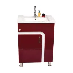 DAZZLE 610x470x830 mm PVC Membrane Finish Floor Based Vanities Wine, 1360-Z-image-31