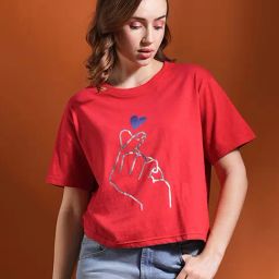 Globus Red Printed T-Shirt-image-37