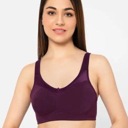 Clovia Purple Cotton Beginner's Bra-picture-11