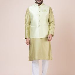 Nawaz's Kurta Men Regular Mandarin Collar Kurta Sets-picture-52
