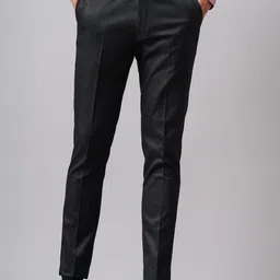 THE BEETEL HOUSE Men Textured Urban Slim Slim Fit Trousers-image-98