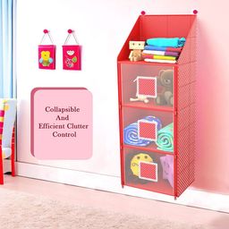 Kuber Industries Red Set of 1 Regular Multi-Utility Organisers image 3