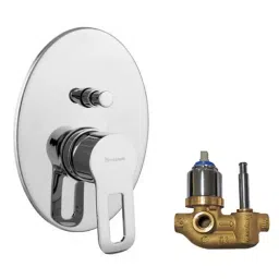 Parryware Pluto Bottom Lever 2 Way Diverter with Concealed Chrome, G3885A1+G4887A1 (Pack of 2 Piece)-38