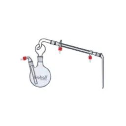 Biohall 500 ml Flask Steam Distillation Assembly With Double Neck Round Bottom Flask, BLS.DA.022-3