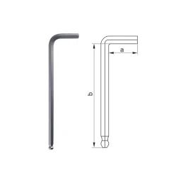 Yato 14.0 mm Extra Long Hex Key With Ball YT-58142-image-7