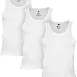 XYXX White Vest - Pack of 3-picture-10