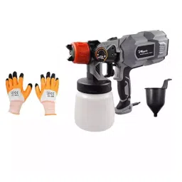 Hillgrove HGCM44M1 DIY 550W Copper Nozzle Paint Sprayer Gun Machine with Gloves Set-image-2