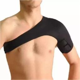 Leosportz Black Shoulder Support Size 20-14 cm-1