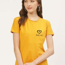 Moda Rapido Women Typography Printed Round Neck Cotton T-shirt-picture-32