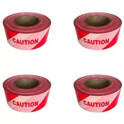 GENERIC Non-Adhesive Caution Barricade Tape 50 mm X 300 M Red & White (Pack of 4)-3