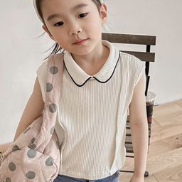 LULU & SKY Girls Solid Ribbed Cotton Regular Top-image-58