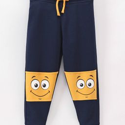 Bodycare Full Length Lounge Pant Smiley Print - Navy Blue-picture-35