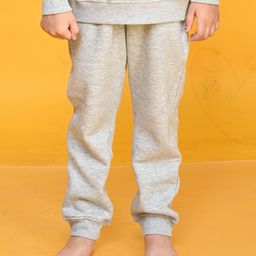 Anthrilo Solid Fleece Joggers - Grey Melange-picture-37