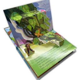Set of 2 POP UP books World Famous Fairy Tales The Jungle Book and Jack and the Beanstalk Enchanted Tales: From Jungle Adventures to Sky-High Quests' - English-83
