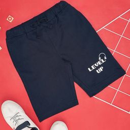 YU by Pantaloons Level Up Text Printed Shorts - Navy-picture-13