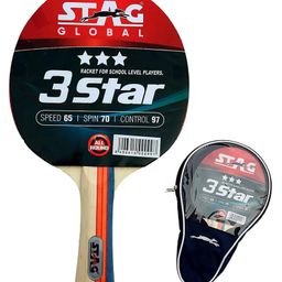 Stag Global 3 Star Table Tennis (T.T) Racket-23