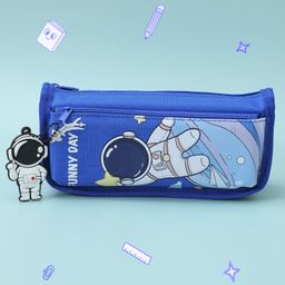 Space Theme Pencil Pouch - Blue-12