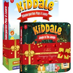 Kiddale 2-Pack Interactive Musical Sound Books for Kids - Play N Learn & Jingle in The Jungle | Perfect Gift for Toddlers Ages 2-4 | E-Learning Activity Books with Nursery Rhymes- Multicolor-image-9