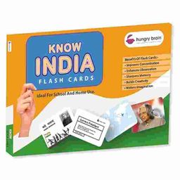 Hungry Brain Know India 24 Flash Cards - Multicolor-image-27