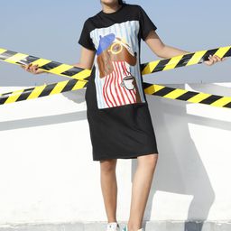 Athena Unapologetic Print T-shirt Dress-image-43