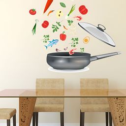 LANSTICK Vegetables & Pan Wallsticker-image-91