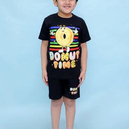 CHANDRIKA Boys Black Clothing Set-image-103