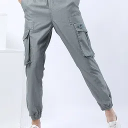 HIGHLANDER Men Slim Fit Joggers Trousers-image-74