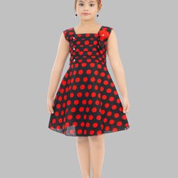 Fessist Polka Dot Print A-Line Mini Dress-image-71
