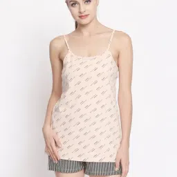 Dreamz by Pantaloons Pink & Black Printed Top & Shorts Set-image-30