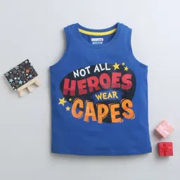 Bumzee Kids Royal Blue Graphic Print T-Shirt-image-67