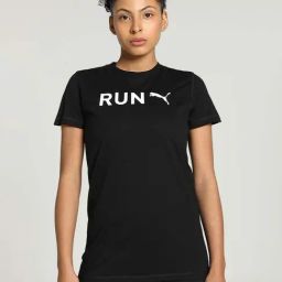 Puma Black Printed Sports T-Shirt-44