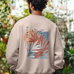 NOBERO Men Oversized Back Printed Sweatshirt-image-75