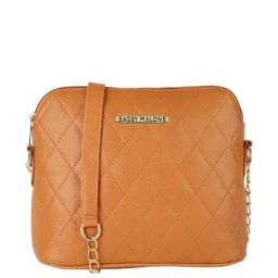 Bagsy Malone Mustard Quilted Medium Sling Handbag-42