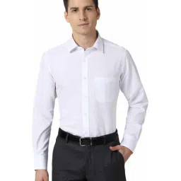 Peter England White Regular Fit Shirt-picture-8