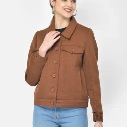 Crimsoune Club Brown Regular fit Blazer-image-86