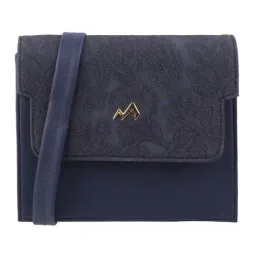 Metro Blue Floral Small Cross Body Bag-image-46