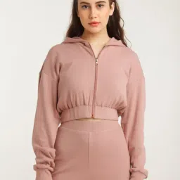 zink Z Pink Cotton Hooded Jacket-picture-12
