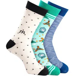 Man Arden Multicolor Printed Socks - Set of 3-picture-26