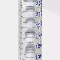 ABGIL 250ml Borosilicate Glass Hexagonal Base Cylinder Graduated with Pour Out and Stopper ABG1219-43