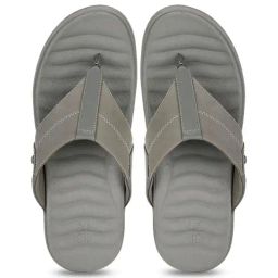 Bata Men's JONAS Grey Flip Flops-image-105