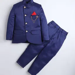 BAESD Boys Single-Breasted Mandarin Collar Two-Piece  Suits-image-75